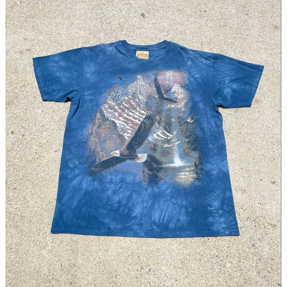 Vintage 2004 The Mountain Shirt Eagle Tie Dye Size Large 100% cotton